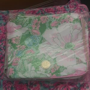 Lilly Pulitzer Flower Print Cosmetic Bag set of three